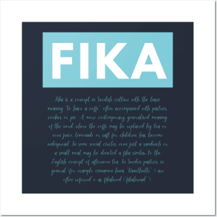 Swedish Fika Definition Sweden Coffee break Posters and Art